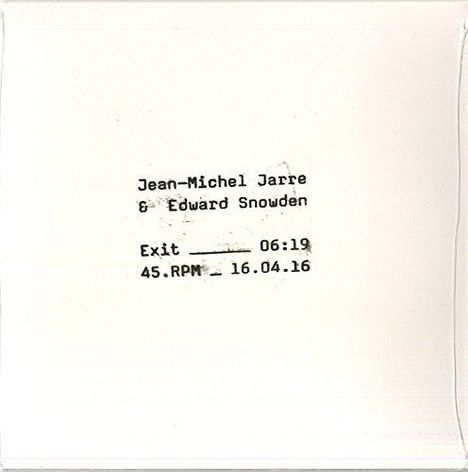 Jean Michel Jarre: Exit, Single 7"