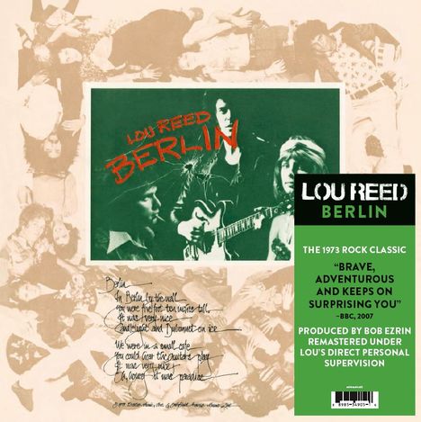 Lou Reed (1942-2013): Berlin (remastered), LP