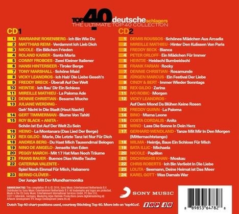 Top 40: Deutsche Schlager, 2 CDs