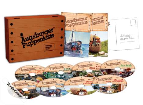 Augsburger Puppenkiste (Special Edition in Holzkiste), 8 DVDs