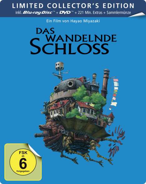 Das wandelnde Schloss (Blu-ray &amp; DVD im Steelbook), 1 Blu-ray Disc und 1 DVD