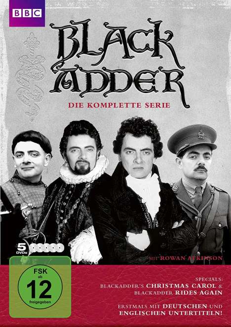 Black Adder (Komplette Serie), 5 DVDs