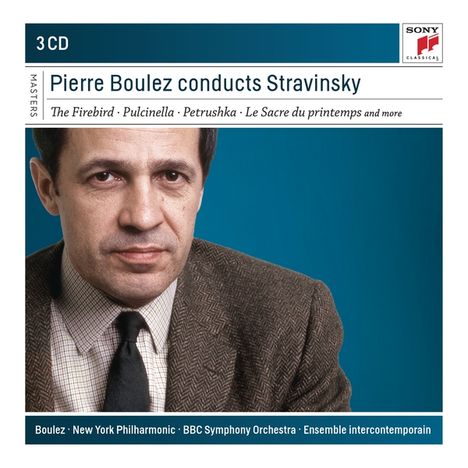 Igor Strawinsky (1882-1971): Pierre Boulez dirigiert Strawinsky, 3 CDs