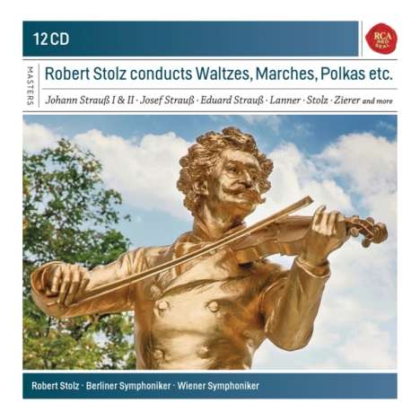 Robert Stolz conducts Waltzes, Marches &amp; Polkas etc., 12 CDs