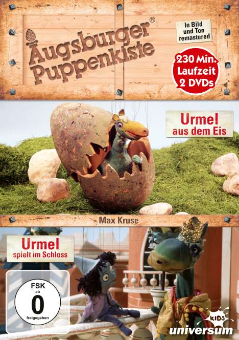 Augsburger Puppenkiste: Urmel aus dem Eis / Urmel spielt im Schloss, 2 DVDs