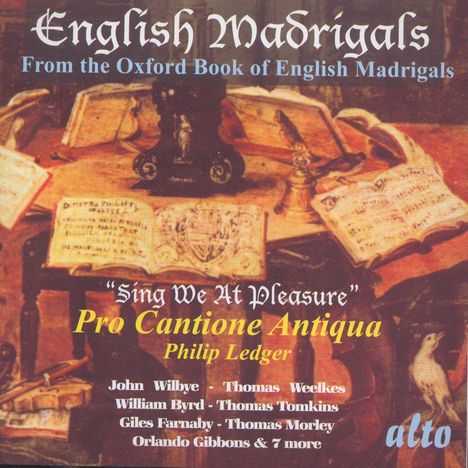 Englische Madrigale "Sing we at Pleasure", CD