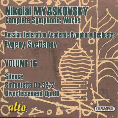 Nikolai Miaskowsky (1881-1950): Sinfonietta für Streicher op.32,2, CD