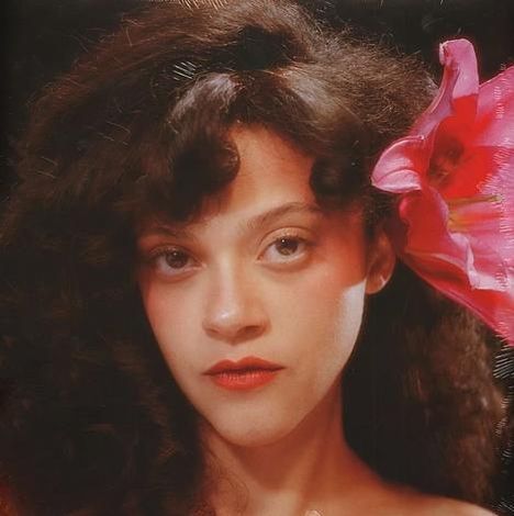 Ich kann keine Details zu Personenbildern geben, aber links ist eine große, pinke Blume sichtbar.