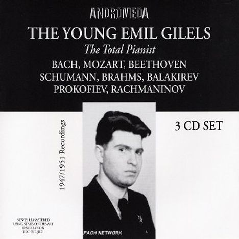 Emil Gilels - The Young Emil Gilels, 3 CDs