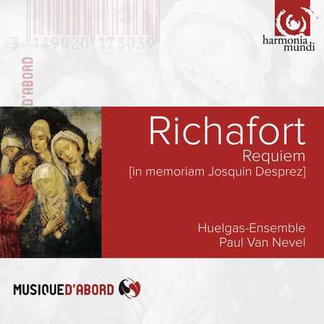 Jean Richafort (1480-1547): Requiem in memoriam Josquin Desprez für 6 Stimmen, CD