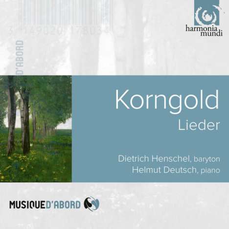 Erich Wolfgang Korngold (1897-1957): Lieder, CD