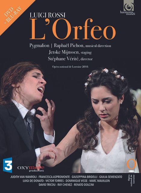 Luigi Rossi (1598-1653): L'Orfeo, 1 Blu-ray Disc und 1 DVD