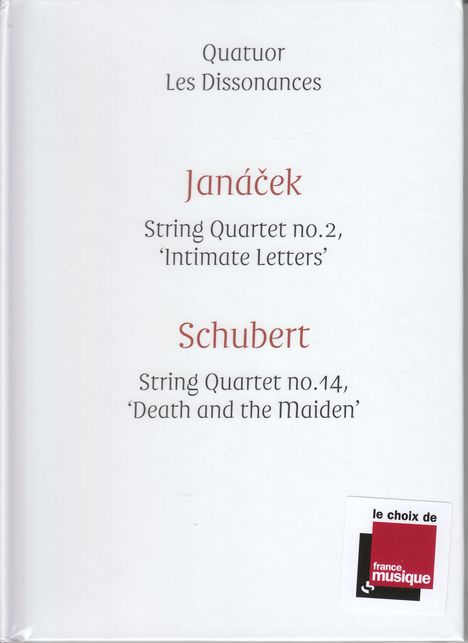 Leos Janacek (1854-1928): Streichquartett Nr.2 "Imtime Briefe", CD
