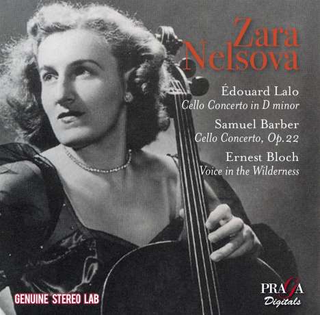 Zara Nelsova - Edouard Lalo / Samuel Barber / Ernest Bloch, CD