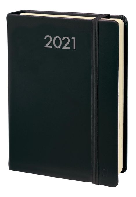 Pre Prestige 2021 Schreibtisch-Terminkal. Habana schwarz, Buch