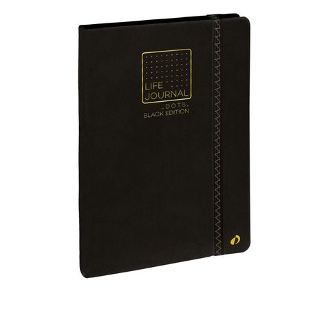 Life Journal 21 Dot Black. Papier schwarz, Diverse