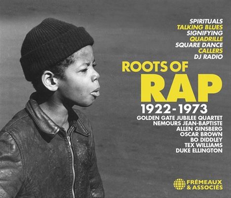 "Roots of Rap 1922-1973. Spirituals, Talking Blues, Signifying, Quadrille. Junge mit Mütze und Lederjacke."