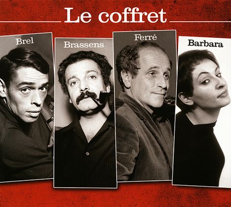 Jacques Brel/Georges Brassens/Leo Ferre/Barbara: Le Coffret 2012, 4 CDs