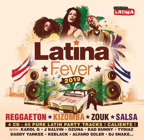 Latina Fever 2019, 4 CDs