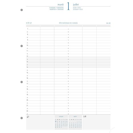 Kalender 2021. 1 Tag pro Seite 1 Jahr, Kalender