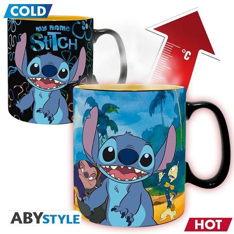DISNEY - Mug Heat Change - 460 ml - Lilo & Stitch - box, Diverse