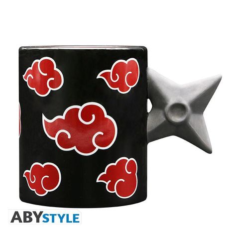 NARUTO SHIPPUDEN - Mug 3D handle - Shuriken Akatsuki, Diverse