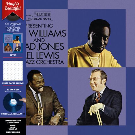 Joe Williams (Jazz-Sänger) (1918-1999): Presenting Joe Williams And Thad Jones/Mel Lewis Jazz Orchestra (Limited Edition) (Dark Blue Vinyl), LP
