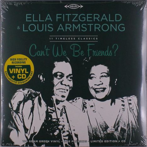 Louis Armstrong &amp; Ella Fitzgerald: Can't We Be Friends? (remastered) (180g) (Limited Edition), 1 LP und 1 CD