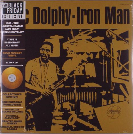 Eric Dolphy (1928-1964): Iron Man (RSD) (Collector's Edition) (Gold Marbled Vinyl), LP