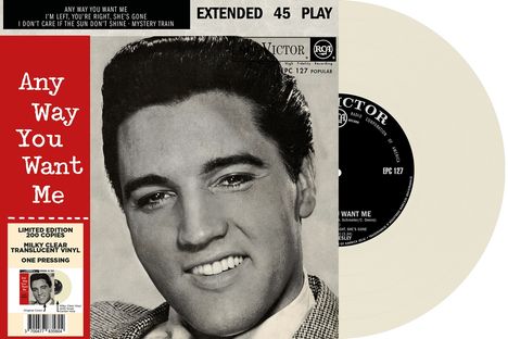 Elvis Presley (1935-1977): Any Way You Want Me (South Africa) (Limited Edition) (Milky Clear Vinyl), Single 7"