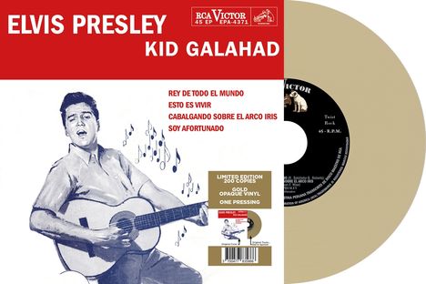 Elvis Presley (1935-1977): Kid Galahad (Peru) (Limited Edition) (Gold Opaque Vinyl), Single 7"