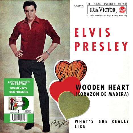 Elvis Presley (1935-1977): Wooden Heart (Limited Edition) (Green Vinyl), Single 7"