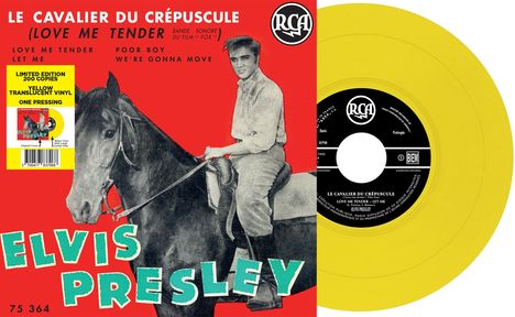 Elvis Presley (1935-1977): Le Cavalier du Crepuscule (Limited Edition) (Transparent Yellow Vinyl), Single 7"