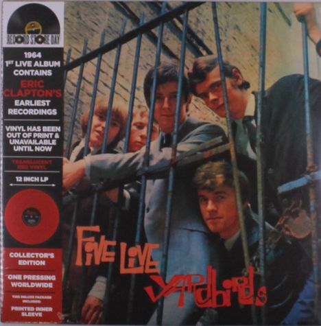 The Yardbirds: Five Live Yardbirds (RSD) (Collector's Edition) (Translucent Red Vinyl), LP