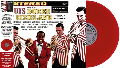 Louis Armstrong (1901-1971): Louis Armstrong &amp; The Dukes Of Dixieland (Collector's Edition) (Transparent Red Vinyl), LP