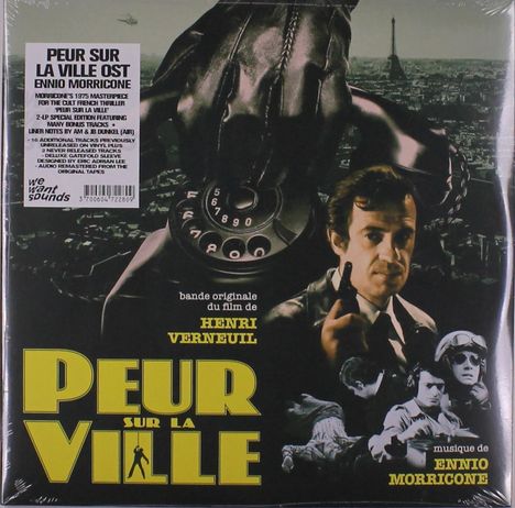 Ennio Morricone (1928-2020): Filmmusik: Peur Sur La Ville - O.S.T., 2 LPs