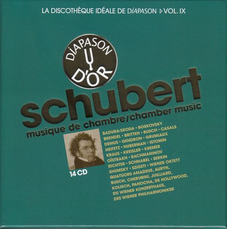 Franz Schubert (1797-1828): Kammermusik, 14 CDs