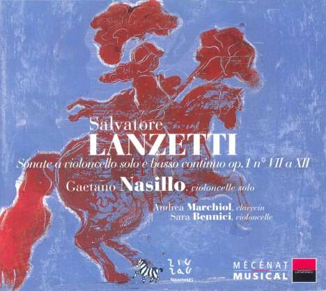 Salvatore Lanzetti (1710-1780): Sonaten für Cello &amp; Bc op.1 Nr.7-12, CD