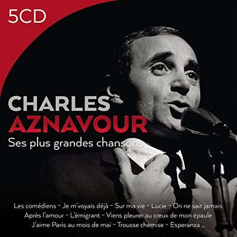 Charles Aznavour (1924-2018): Ses Plus Belles Chansons, 5 CDs