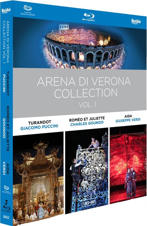 Arena Di Verona Collection Vol.1, 3 Blu-ray Discs