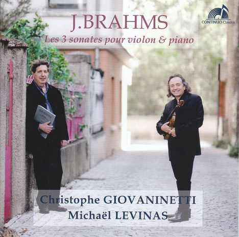 Johannes Brahms (1833-1897): Sonaten für Violine &amp; Klavier Nr.1-3, CD