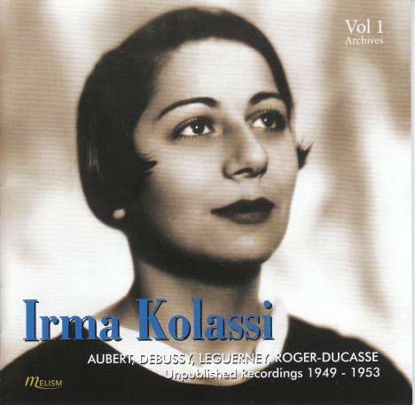 Irma Kolassi - Unpublished Recordings 1949-1953, CD
