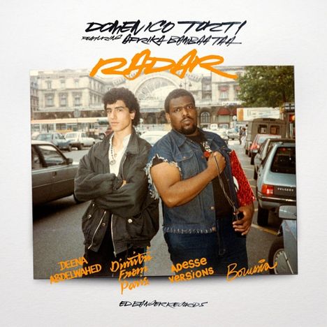 Domenico Torti: Radar (feat. Afrika Bambaataa) (Orange Fluo Vinyl), Single 12"