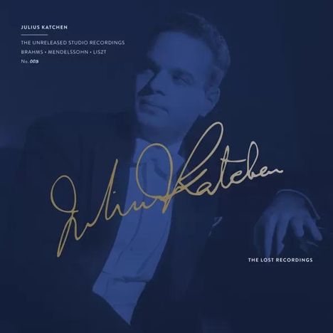 JULIUS KATCHEN, THE UNRELEASED STUDIO RECORDINGS, BRAHMS, MENDELSSOHN, LISZT, No. 003, THE LOST RECORDINGS, unscharfe Porträtaufnahme.