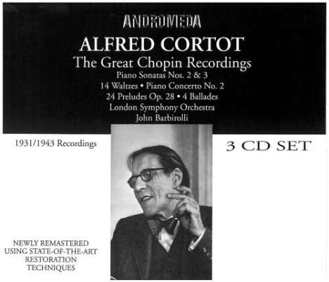 Alfred Cortot - The Chopin Piano Works, 3 CDs