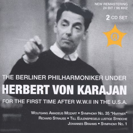 Berliner Philharmoniker &amp; Herbert von Karajan  - For the first time after W.W.II in the U.S.A., 2 CDs