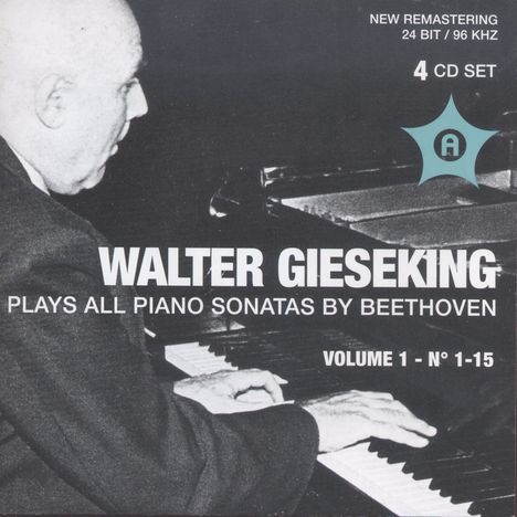 Walter Gieseking spielt Klaviersonaten von Beethoven Vol.1, 4 CDs