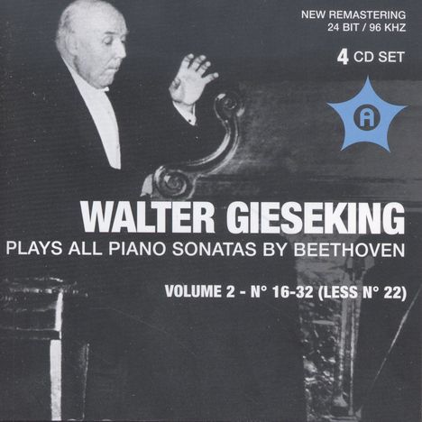 Walter Gieseking spielt Klaviersonaten von Beethoven Vol.2, 4 CDs