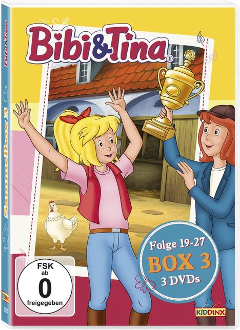 Bibi &amp; Tina Box 3 (Folge 19-27), 3 DVDs