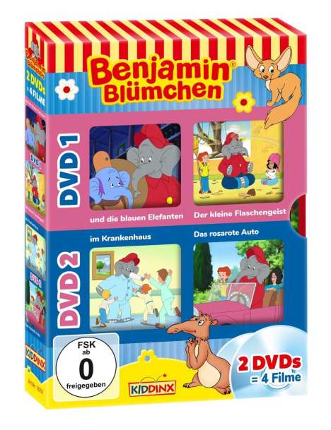 Benjamin Blümchen Doppelbox 5, 2 DVDs
